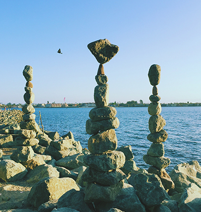 Reiki stone structure of balance